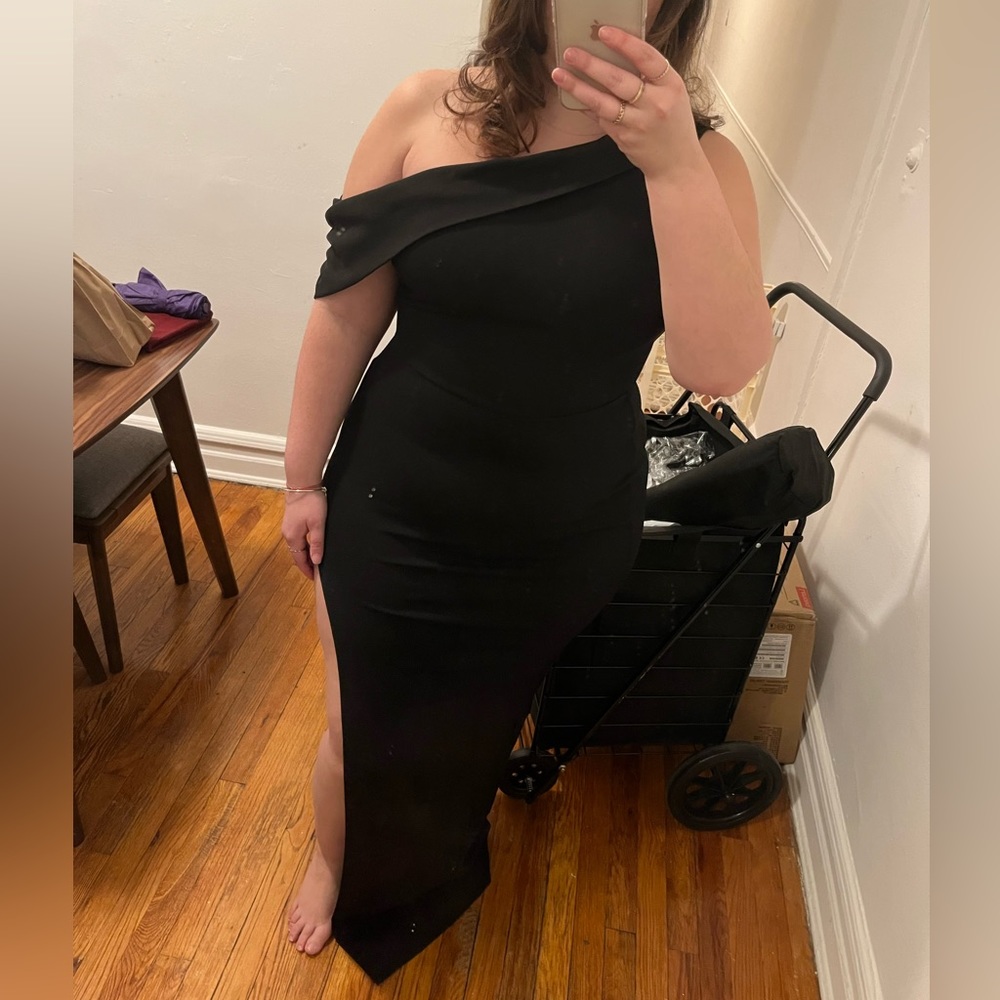 Wedding Guest Dress- XL BLACK DRESS.